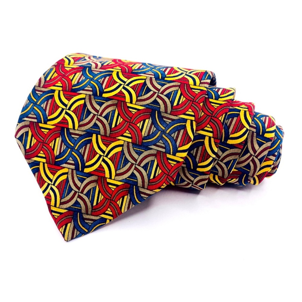 J. Garcia Tie Silk Multi-Color X-Long